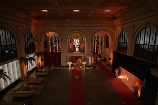 Event planning, custom decor, and AV services for LCE’s annual corporate meeting wrap-up party.