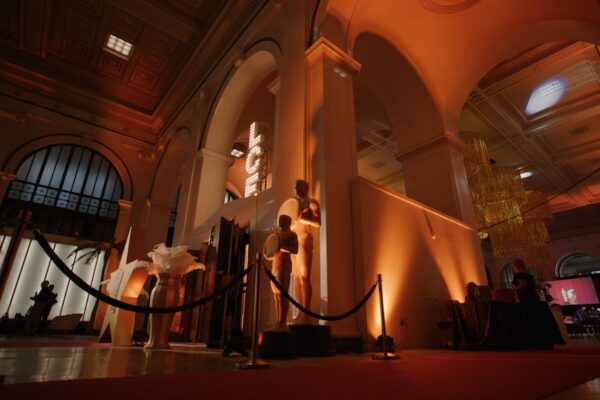 Event planning, custom decor, and AV services for LCE’s annual corporate meeting wrap-up party.