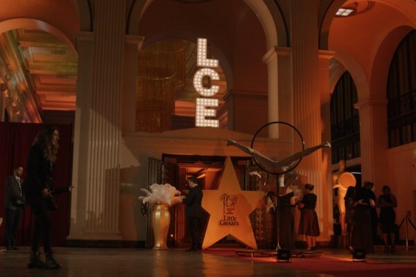 Event planning, custom decor, and AV services for LCE’s annual corporate meeting wrap-up party.