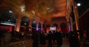 Event planning, custom decor, and AV services for LCE’s annual corporate meeting wrap-up party.