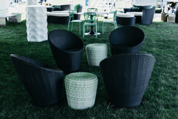 Liv 420 Festival — custom designed decor and furniture rentals -- wicker furniture