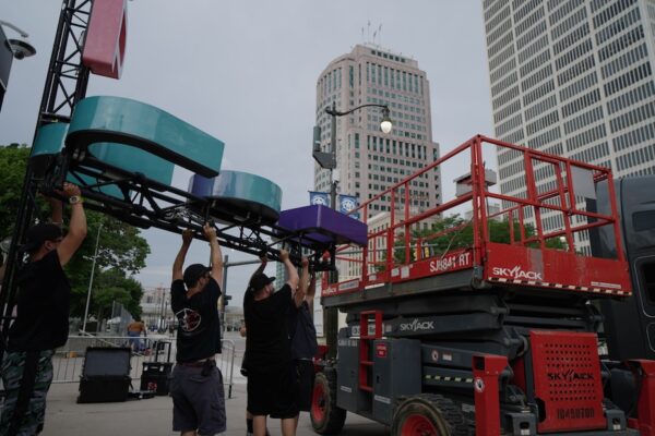 Mo Pop Festival custom 3D fabrication of signage.