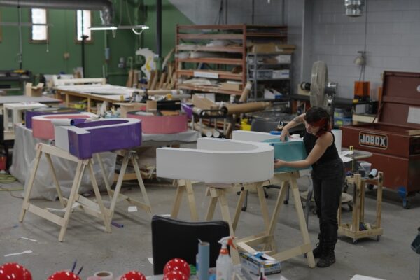 Mo Pop Festival custom 3D fabrication in progress.