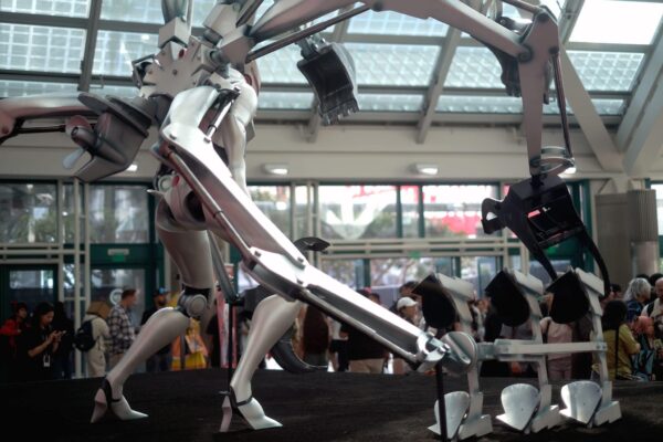 Yanmar Socius Mecha on display at trade show