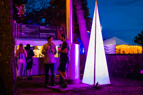 2022 Movement Music Festival, lighting and decor