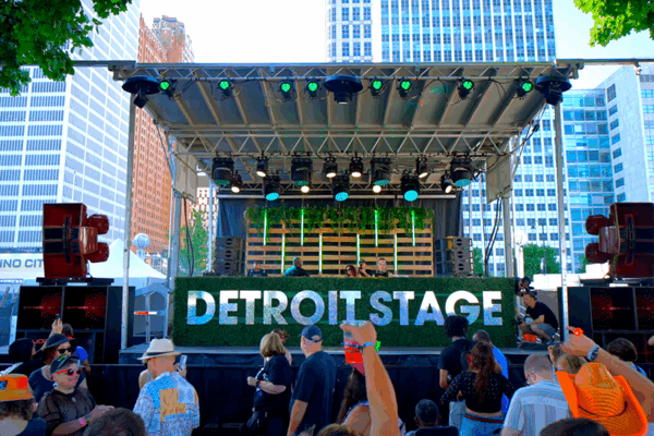 2024 Movement Music Festival, stage and crowd