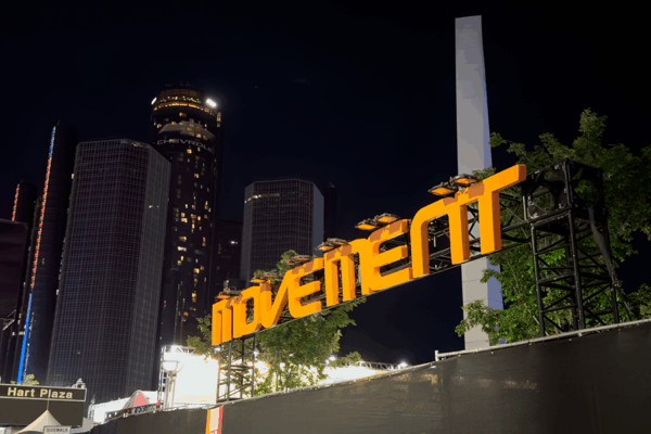 2025 Movement Music Festival, custom sign fabrication