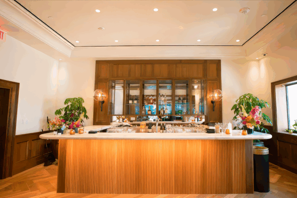 Decor and bar for the 2023 Book Tower Celebration