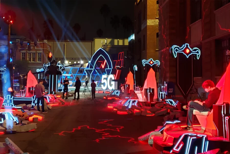 Agency partnerships, production for Verison 5G event