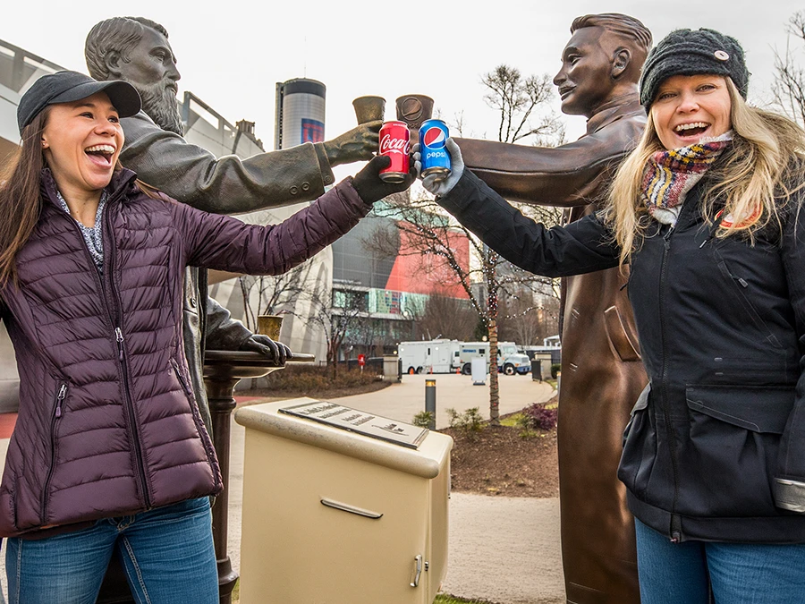 Retail and Showroom — brand experience, Coke and Pepsi