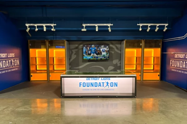 Wide shot of exhibit
