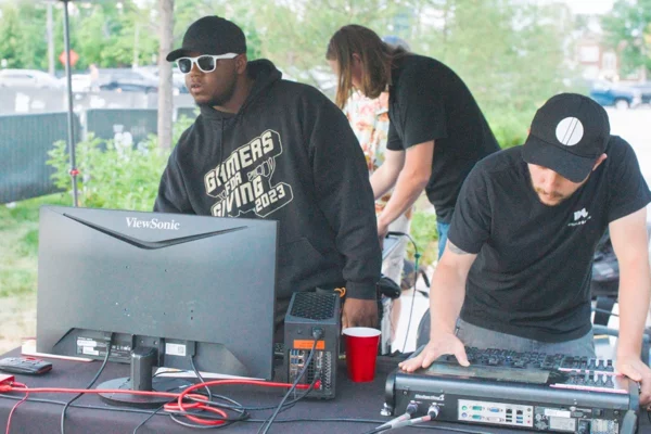 AV Team at the board