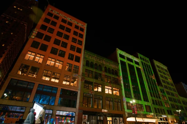 NFL Draft Projection Lighting Detroit