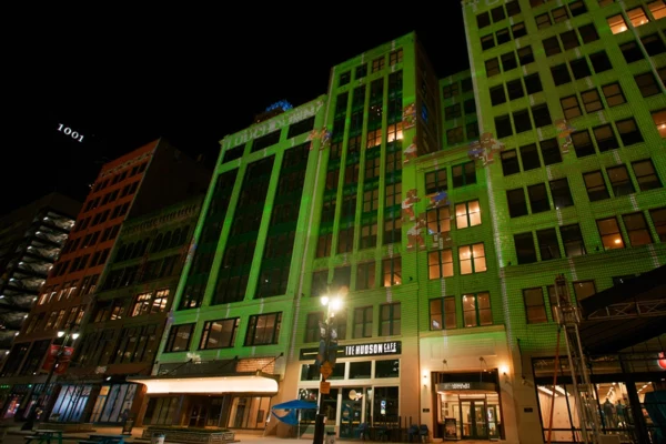 NFL Draft Projection Lighting Detroit