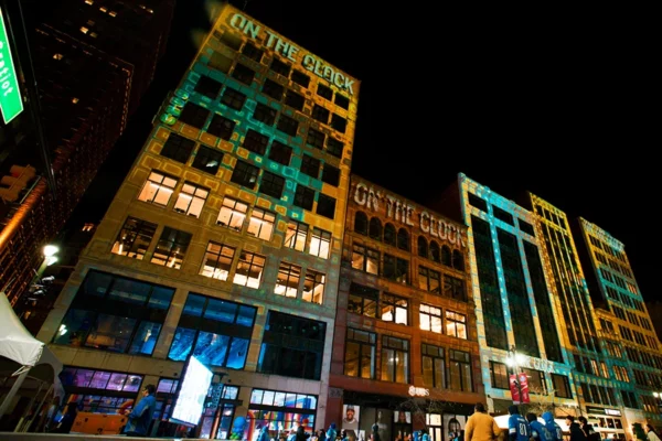 NFL Draft Projection Lighting Detroit