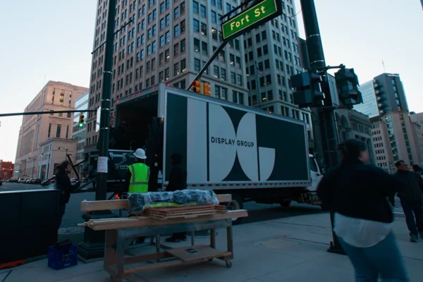 NFL Draft Projection Lighting Detroit
