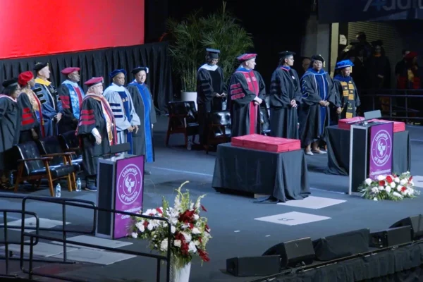 Professors on stage